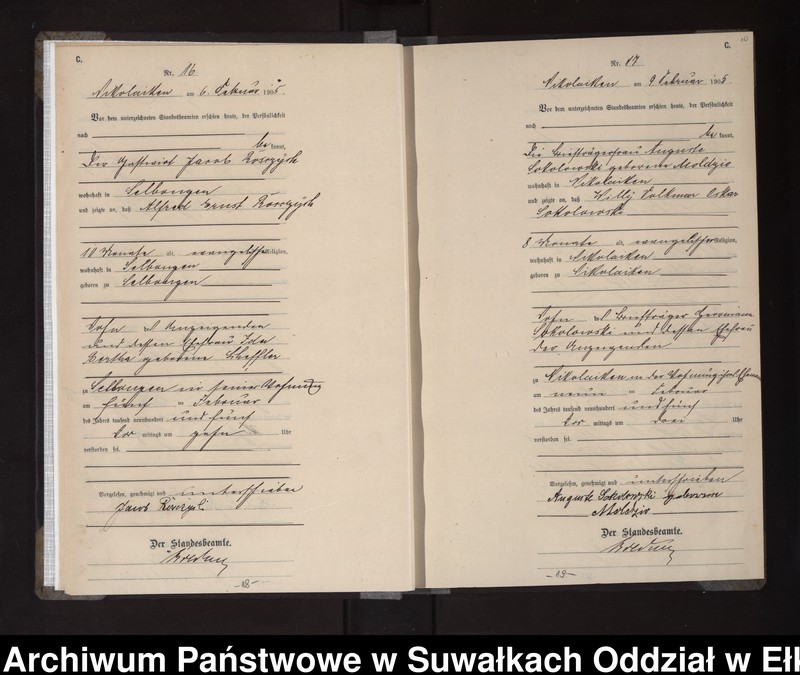 image.from.unit.number "Sterbe-Haupt-Register des Königlichen Preussischen Standes-Amtes Nikolaiken Kreis Sensburg"