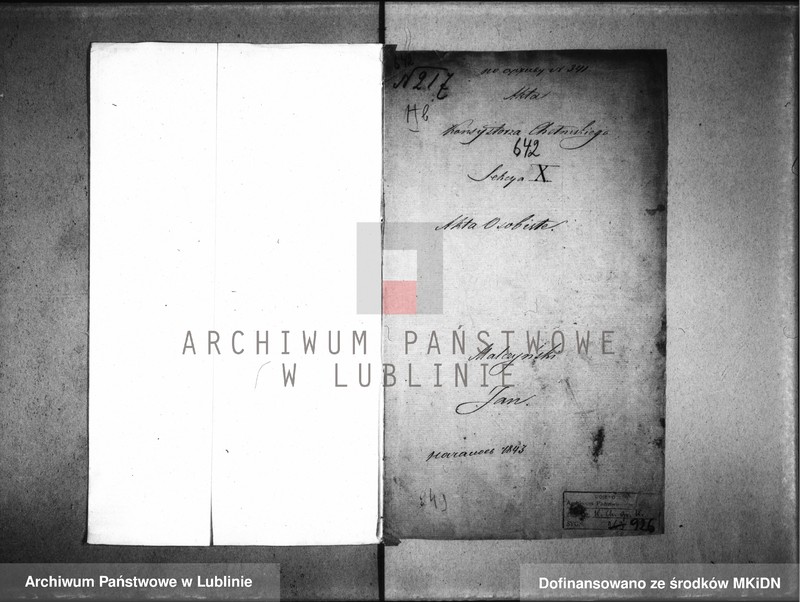 image.from.unit.number "Akta osobiste. Malczyński Jan [kooperator i proboszcz parafii Hrubieszów]"