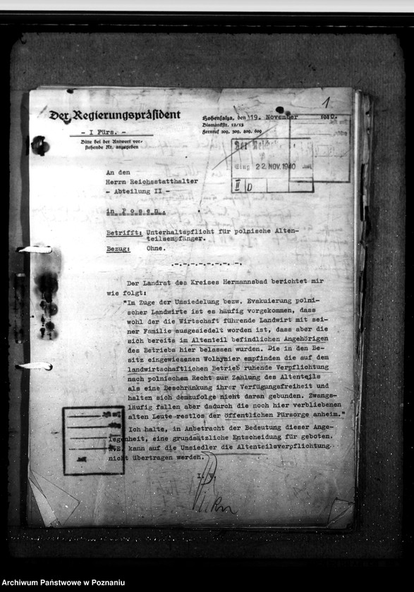 Obraz 5 z jednostki "Unterhaltspflicht für polnische ehemalige Altenteilberechtigte und polnische Landarbeiter"