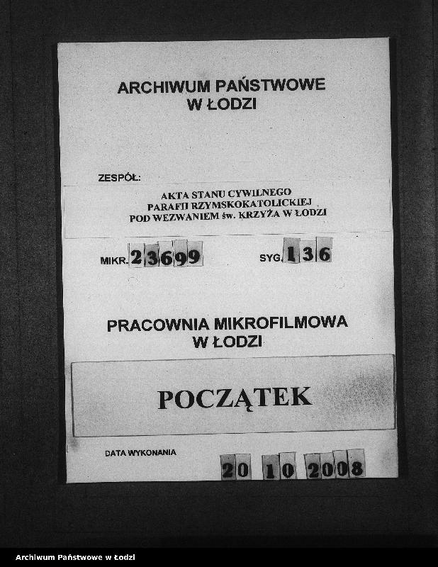 Obraz 1 z jednostki "Akta małżeństw"