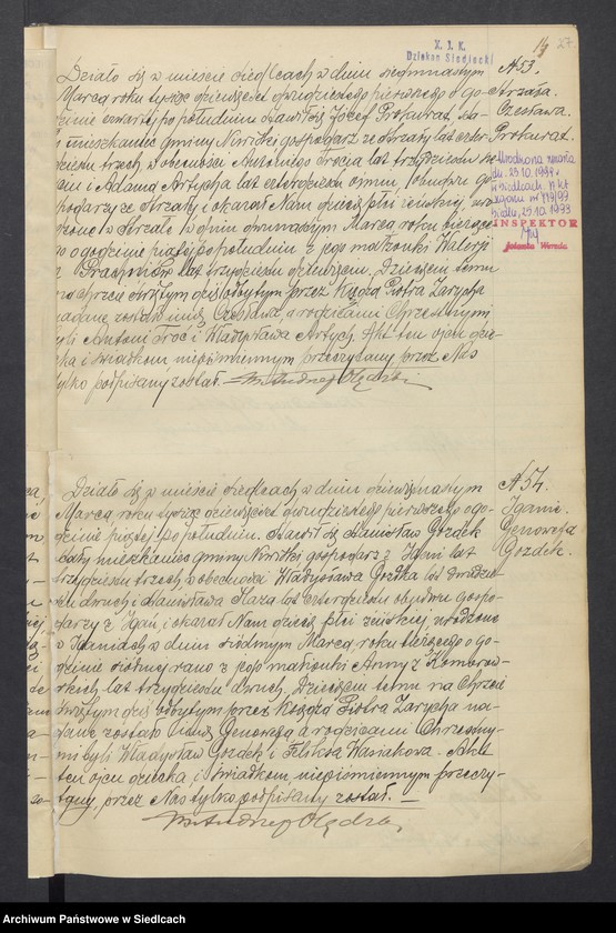 Obraz 18 z jednostki "Akty urodzeń, małżeństw, zgonów"