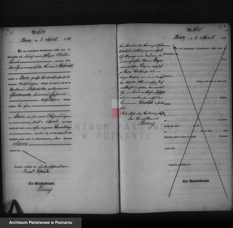 Obraz 10 z jednostki "Księga urodzeń t. II"