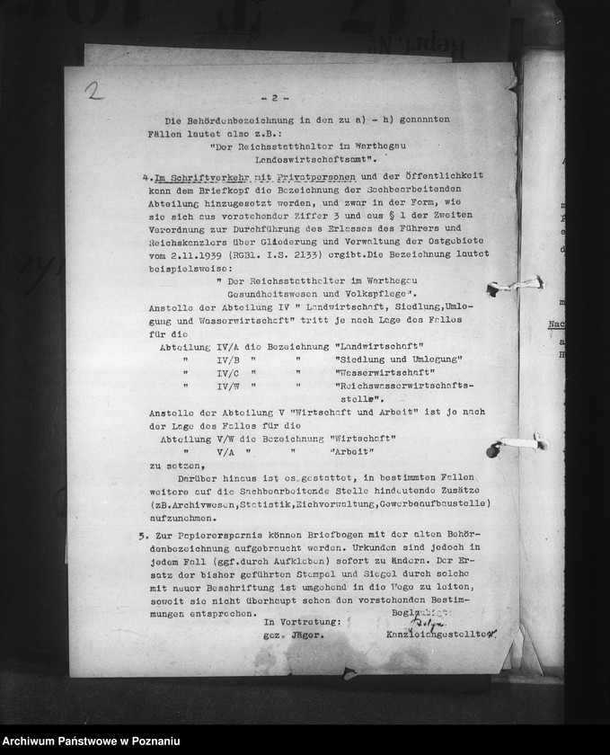 Obraz 6 z jednostki "Erlasse und Bestimmungen"