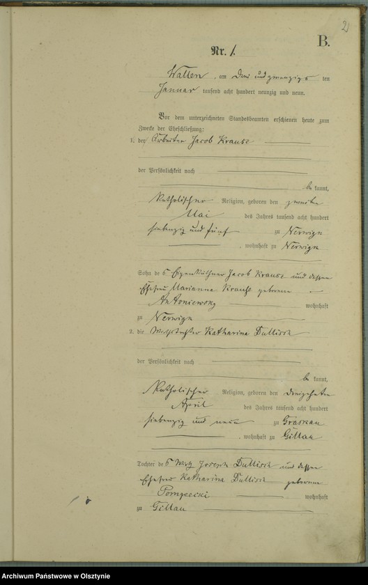image.from.unit.number "Heiraths-Haupt-Register Nr 1 - 11"
