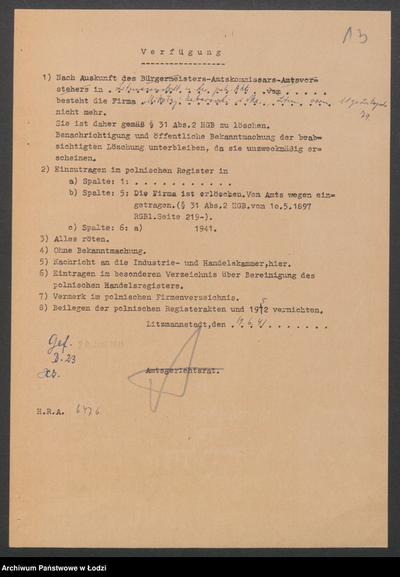 Obraz 15 z jednostki "Mikołaj Zaborowski i S-ka- handel wyrobami tytoniowymi"