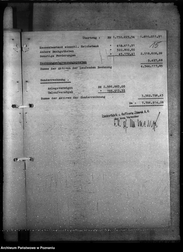 Obraz 19 z jednostki "Przyznanie pomocy gospodarczej dla cukrowni "Zbiersk""