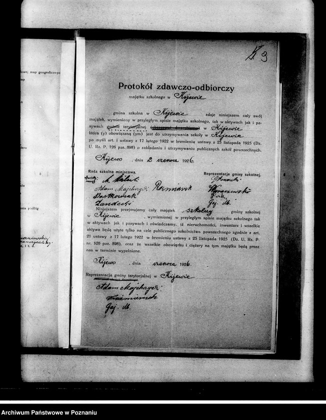 Obraz 13 z jednostki "Szkoła Powszechna Kijewo powiat Środa"