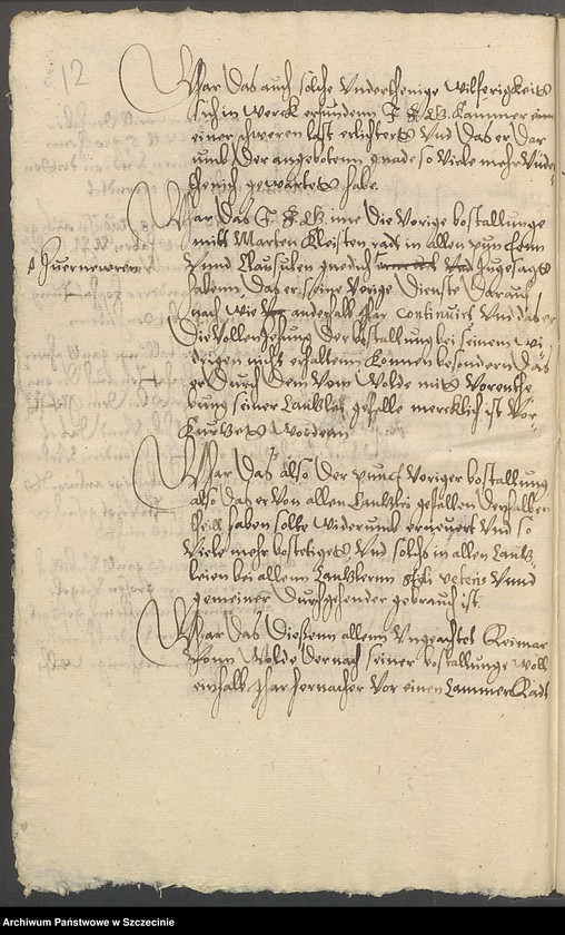 Obraz 14 z jednostki "Dr. Christian Schwartz contra Stiftsvogt Martin v[on] Kleist und den Kammerrat Reimer v[on] Wolde zu Dargen [Dargiń] und Wusterbarth [Ostre Bardo]."