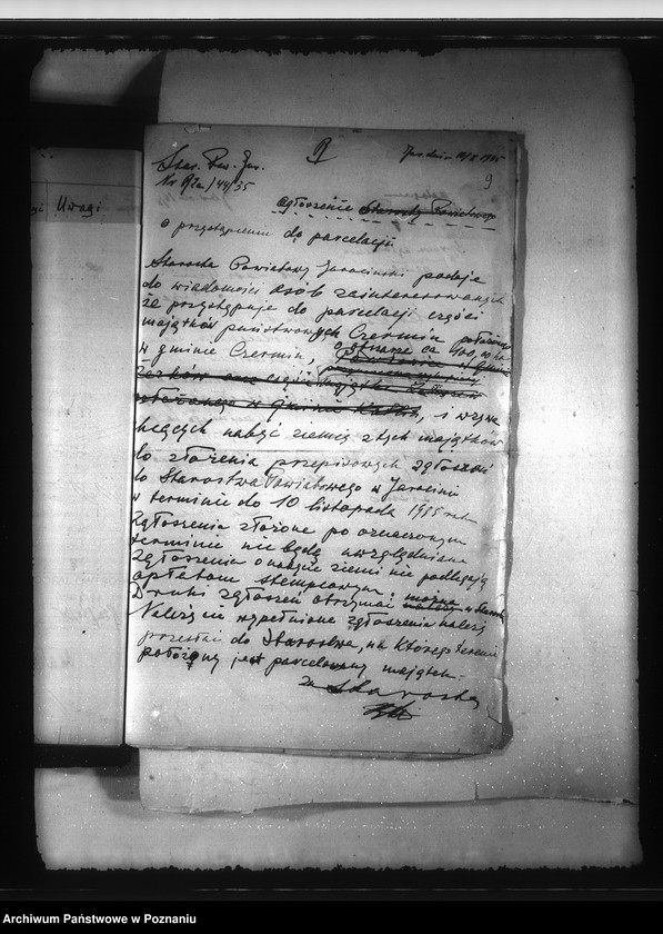 Obraz 13 z jednostki "Parcelacja majątku Czermin"