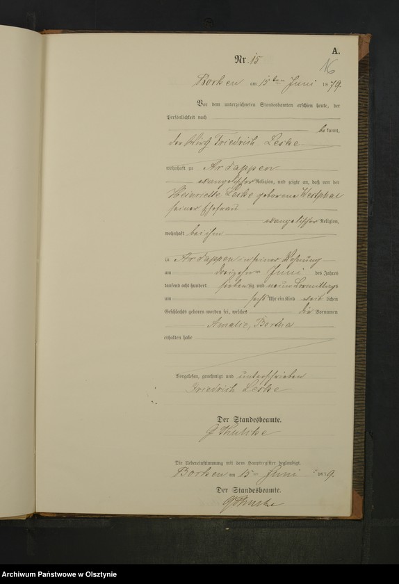 Obraz 18 z jednostki "Geburts-Neben-Register Nr 1 - 39"
