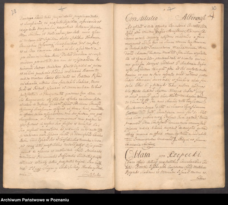 Obraz 20 z jednostki "Acta consularia officii consularis civitatis Posnaniae."