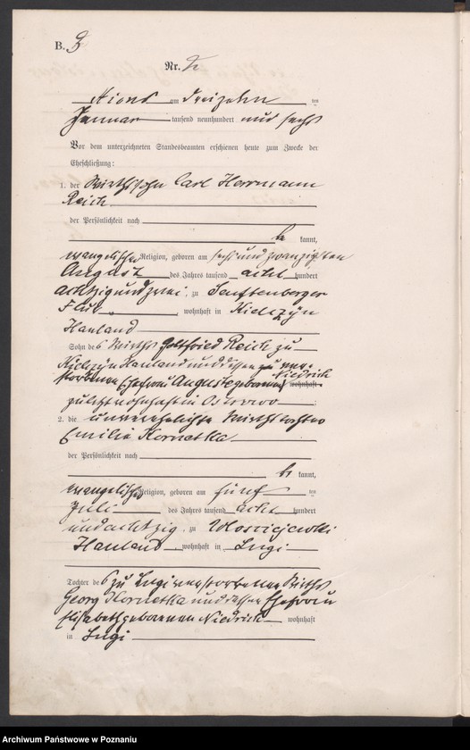 Obraz 6 z jednostki "Heirats-Haupt-Register"