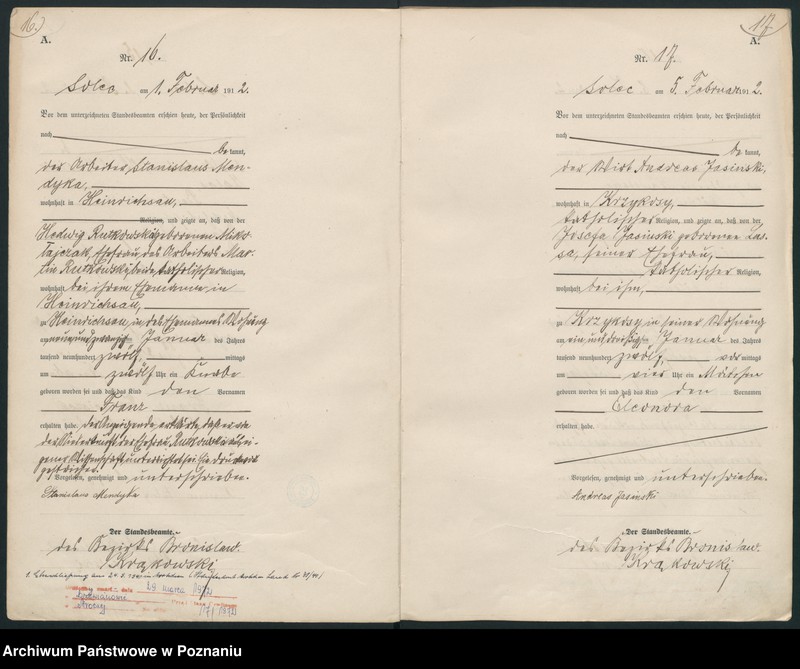 Obraz 11 z jednostki "Geburts-Haupt-Register"