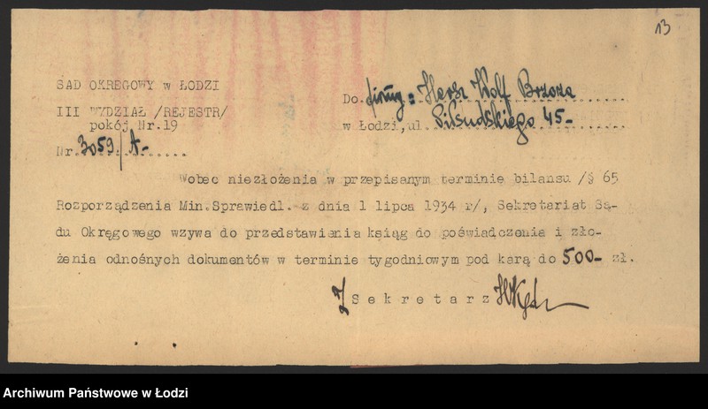 Obraz 15 z jednostki "„Hersz Wolf Brzoza” - sprzedaż manufaktury"