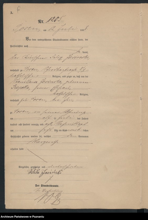 Obraz 9 z jednostki "Księga urodzeń t. III"