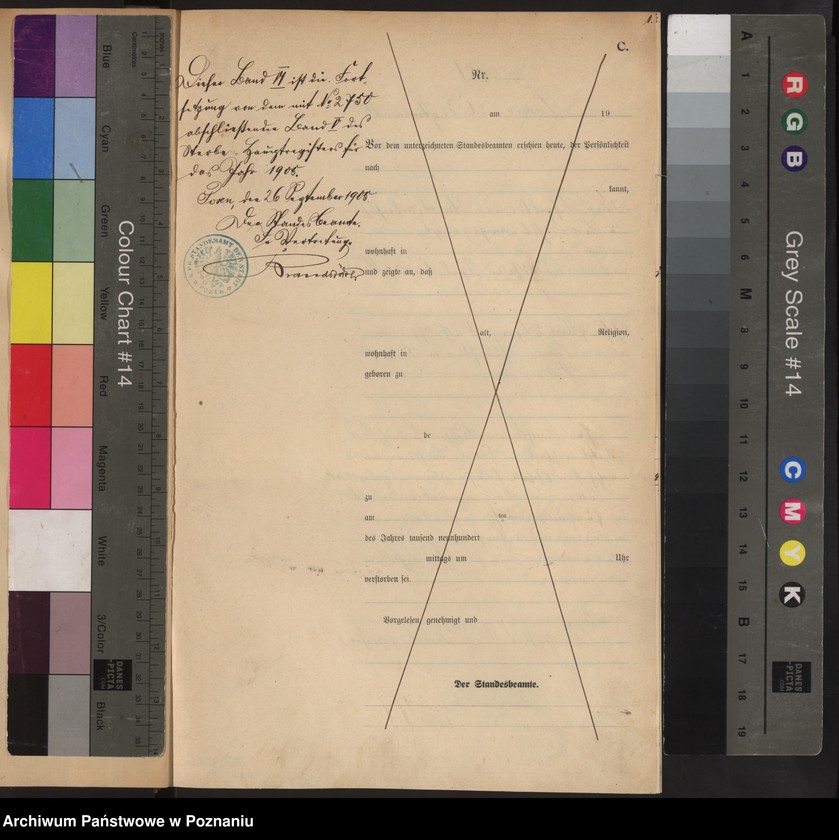 Obraz 3 z jednostki "Księga miejscowa zgonów tom VI"