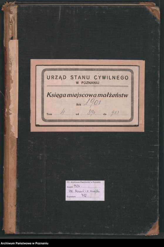 Obraz 2 z jednostki "Księga miejscowa małżeństw t. IV"