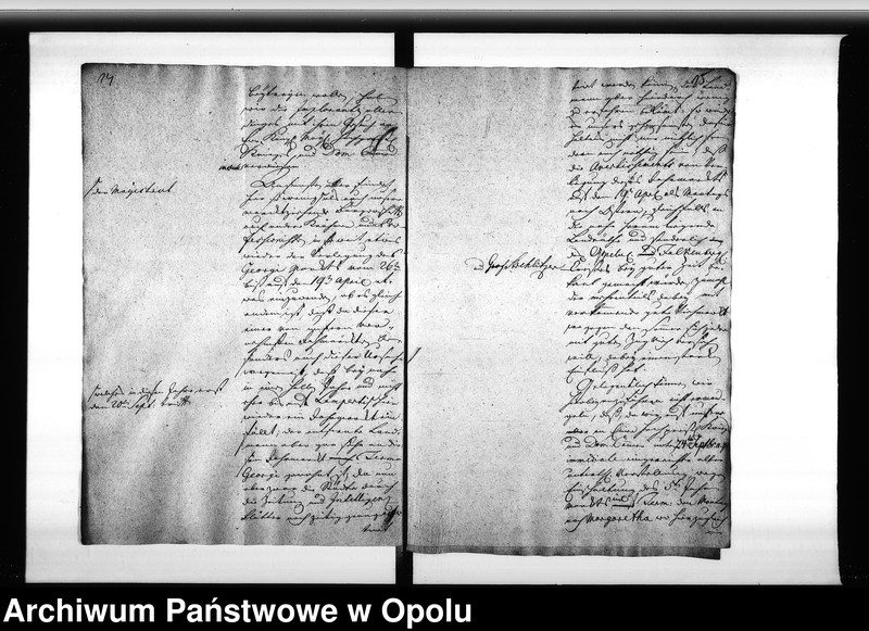 Obraz 15 z jednostki "Acta des Magistrats zu Oppeln von den Ein und resp: [respektive] abgesandten Bekantmachungen wegen Abänderung und Verlegung der Jahrmarckttage in den schlesischen Städten"