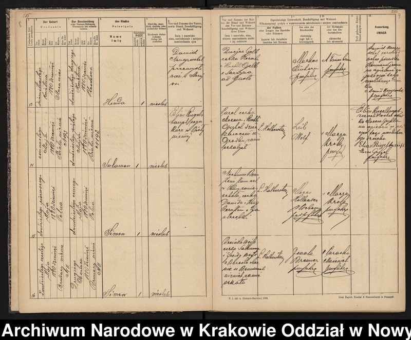 Obraz 7 z jednostki "[Księgi stanu cywilnego - urodzenia, małżeństwa, zgony]"