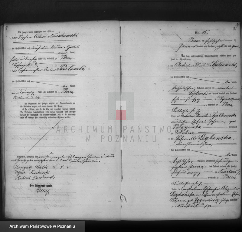 Obraz 16 z jednostki "Księga małżeństw t. I"