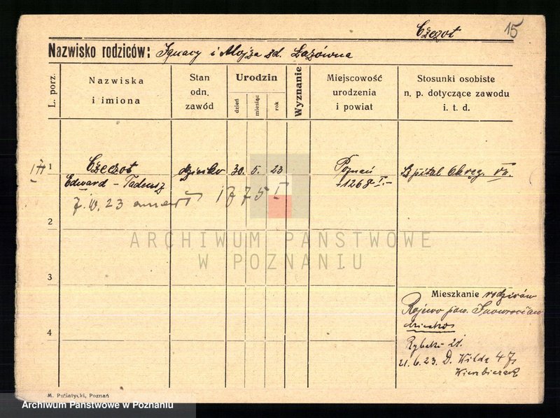 Obraz 17 z jednostki "Czeczewski - Czernielewski"