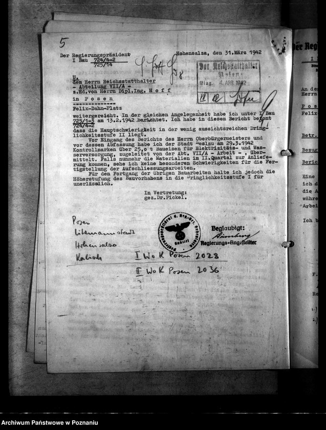 Obraz 9 z jednostki "Kontingentierte Baustoffe für Sonderbauprogramm"