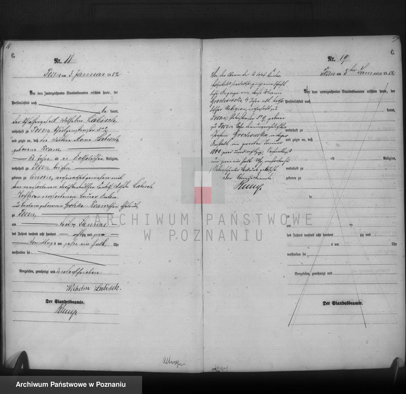 Obraz 11 z jednostki "Księga zgonów t. I"