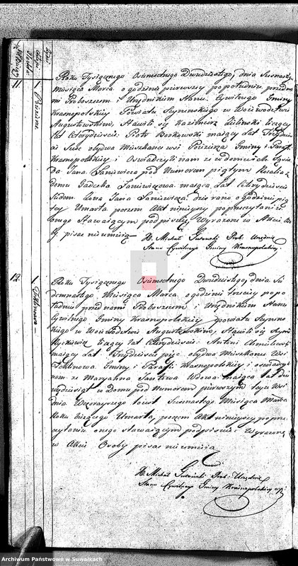 image.from.unit.number "Akta Zeszłych Gminy Krasnopolskiey - w powiecie Seyneńskim w Województwie Augstowskim Roku od 1-go Stycznia 1820 R."