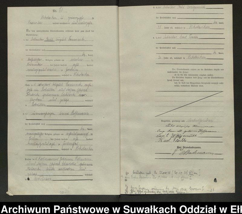 image.from.unit.number "Heirats=Haupt=Register des Königlichen Preussischen Standes-Amtes Nikolaiken Kreis Sensburg"