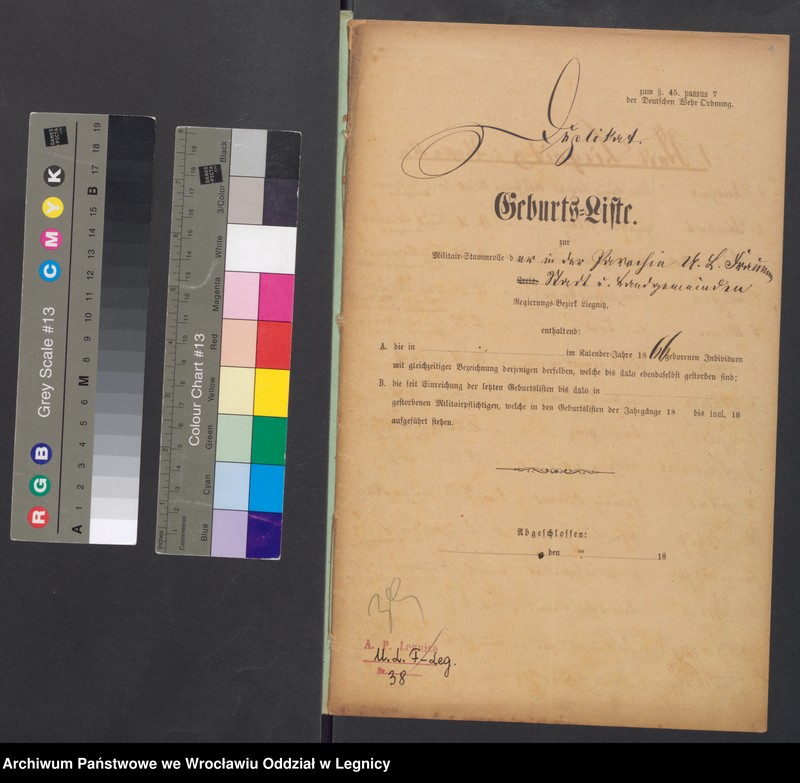 image.from.unit.number "Geburts-Liste zur Militair Stammrolle"
