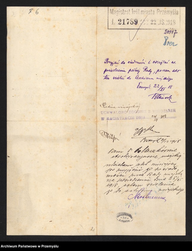 Obraz 5 z kolekcji "Najcenniejsze i najciekawsze dokumenty z zasobu Archiwum Państwowego w Przemyślu111"