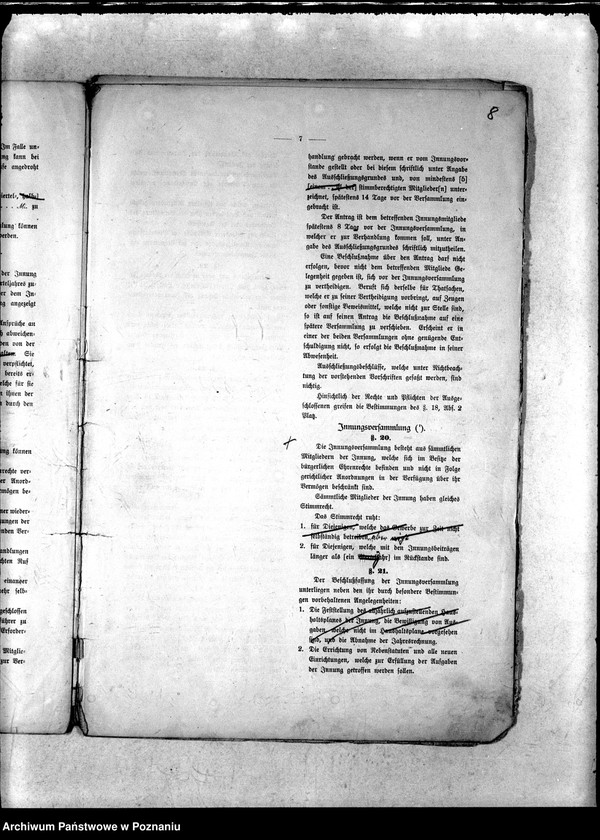 Obraz 11 z jednostki "Entwurf eines Innungs-Statuts auf Grund des Reichs-Gesetzes vom 18. Juli 1881"