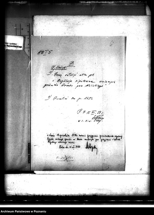 image.from.unit.number "Regulacja hipoteczna scalonych gruntów we wsi Dembe powiatu kaliskiego"