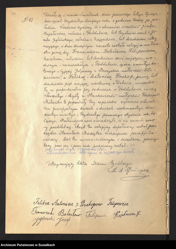Obraz 15 z jednostki "Akty małżeństw 1932"