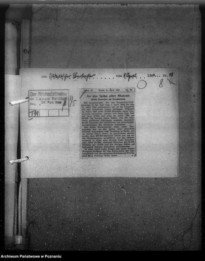 Obraz 13 z jednostki "Wycinki prasowe dotyczące Kraju Warty"