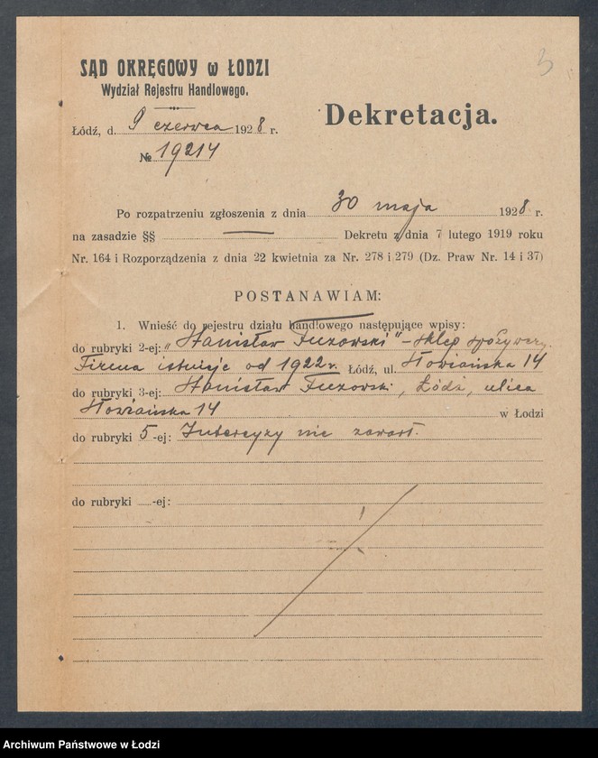 Obraz 5 z jednostki "Stanisław Turowski – sklep spożywczy"