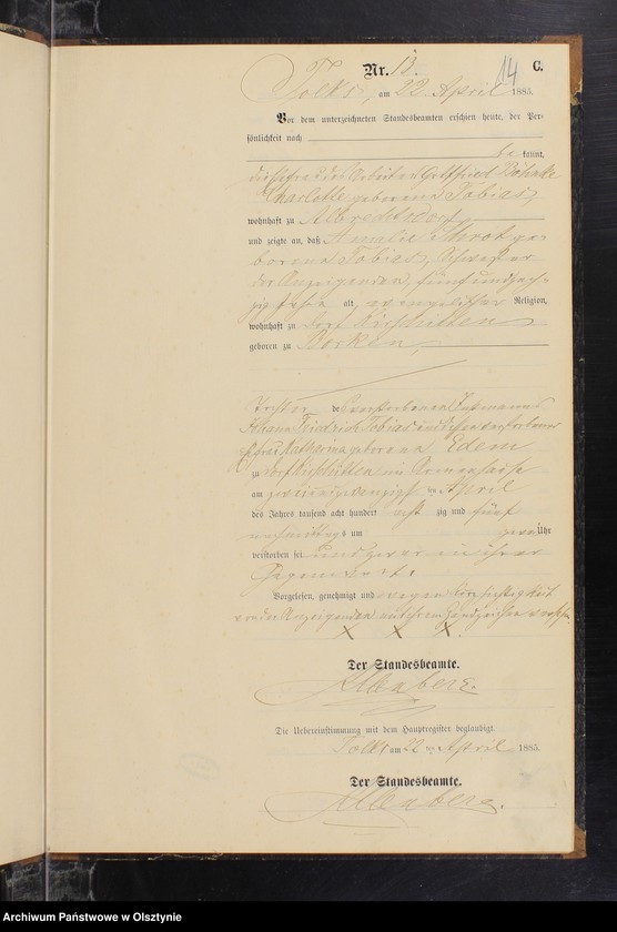 image.from.unit.number "Sterbe-Neben-Register Nr 1 - 31"