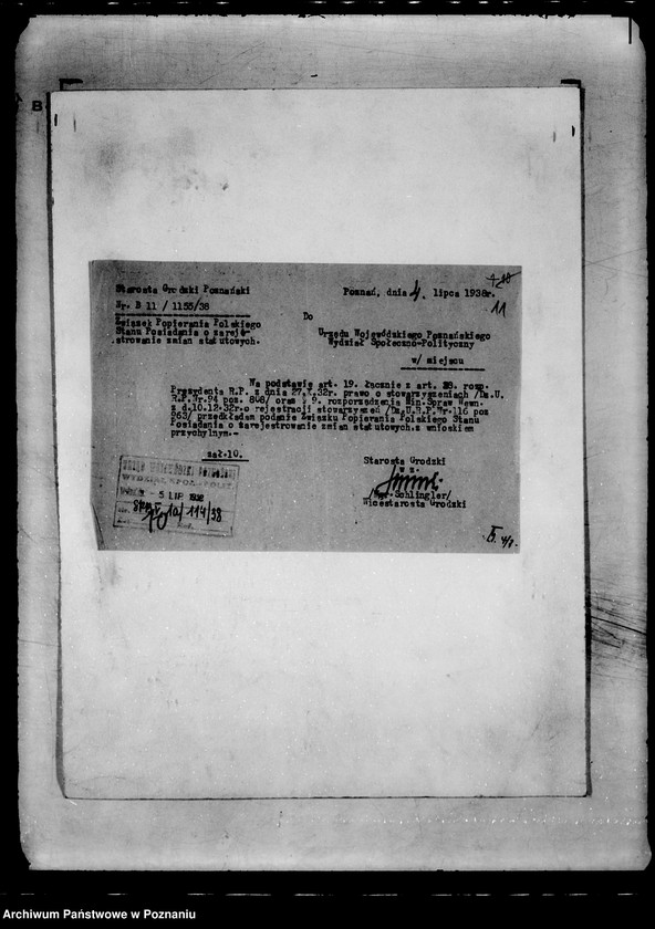 Obraz 12 z jednostki "/Związek Popierania Polskiego Stanu Posiadania w Poznaniu/"