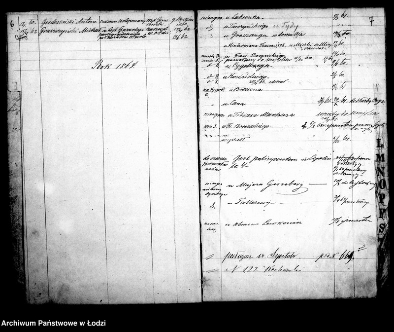 Obraz 8 z jednostki "Kontrolla niższego stopnia wojskowych za czasowymi świadectwami w mieście Łodzi przebywających w roku 1859 założona"