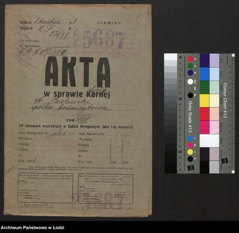 Obraz 2 z jednostki "Aron Lajb Berliński- spółka komandytowa przemysł pończoszniczy"