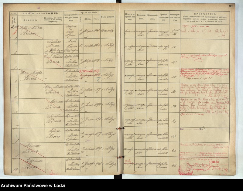 image.from.unit.number "[Księga ludności stałej m. Łodzi guberni piotrkowskiej - Dzielnicy Stara Wieś nr domu 40-69]"