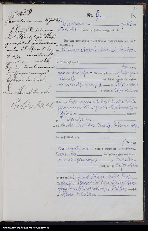 image.from.unit.number "Heiraths-Haupt-Register Nr 1 - 13"