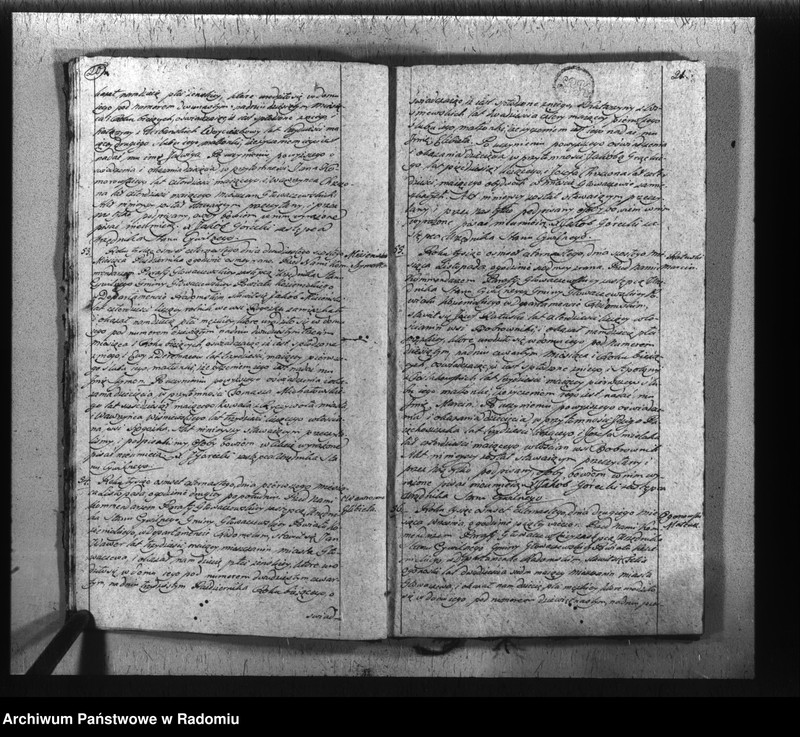 image.from.unit.number "Księga urzędnika stanu cywilnego parafii Głowaczew do zapisywania akt 1814 roku"