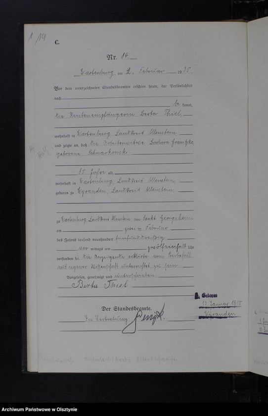 image.from.unit.number "Sterbe-Haupt-Register Nr 1 - 111"