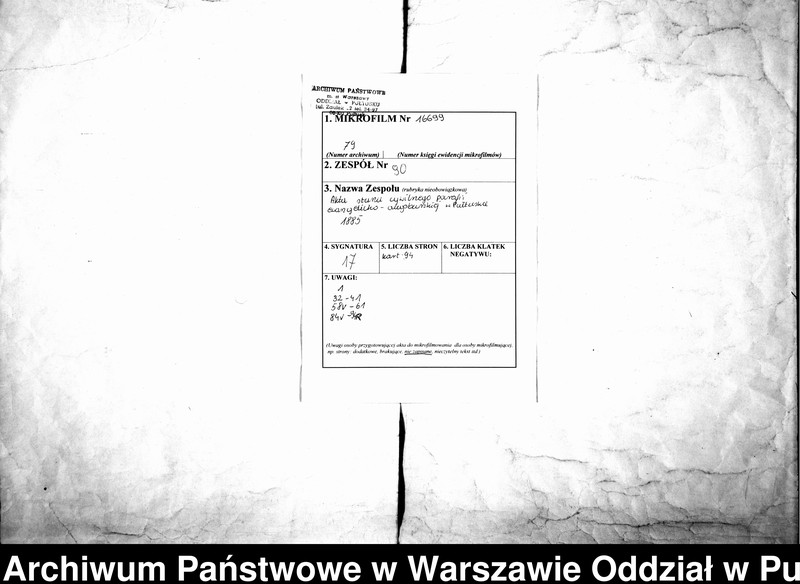image.from.unit.number "Akta urodzeń, małżeństw i zgonów"