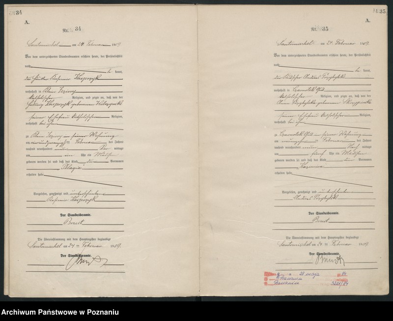 Obraz 20 z jednostki "Geburts-Neben-Register"