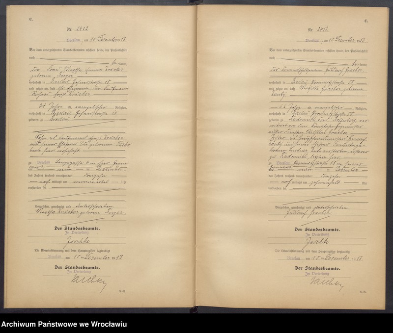 image.from.unit.number "Sterbe-Neben-Register Breslau I 1913 Band 7"