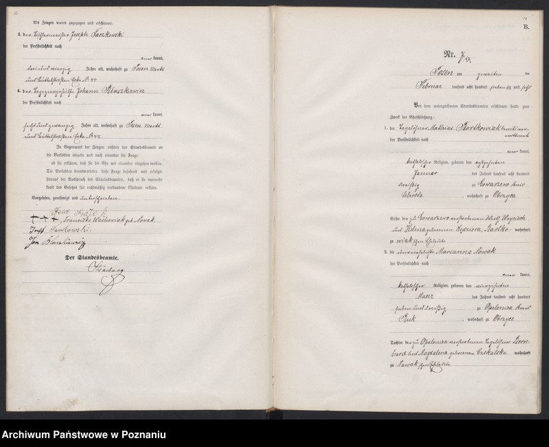 Obraz 9 z jednostki "Księga małżeństw"