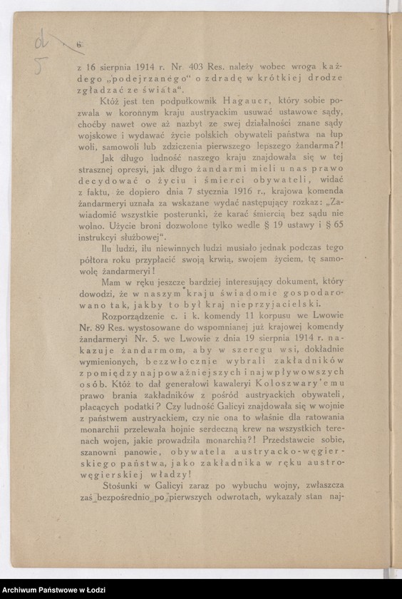 Obraz 5 z jednostki "[Broszura zawierająca treść wystąpienia posła Władysława Długosza]"