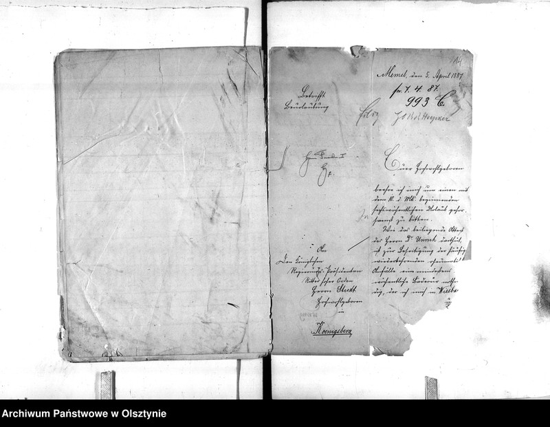 image.from.unit.number "Landrath Cranz [Friedrich Heinrich] in Memel, 8.9.01 zum Geh.[eim] Reg.[eierungs] Rat ernant"